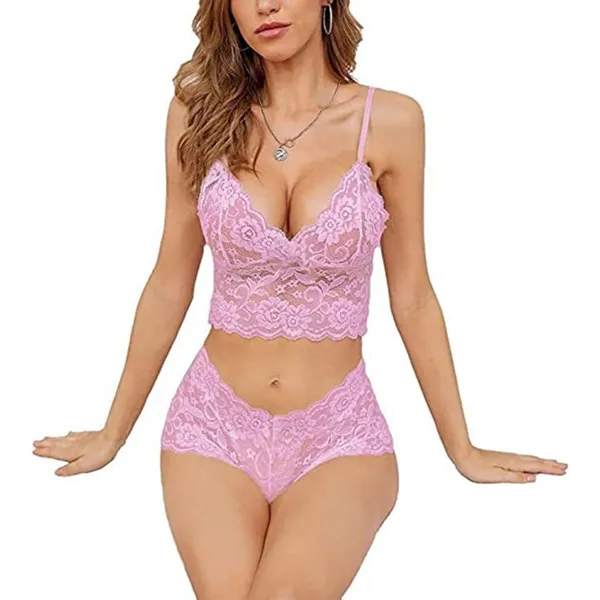 Pink_Regular_Solid_Self_Design_Lingerie_Set_|_For_Women