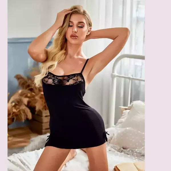 Black_Regular_Solid_Baby_Doll_Lingerie_Set_|_For_Women