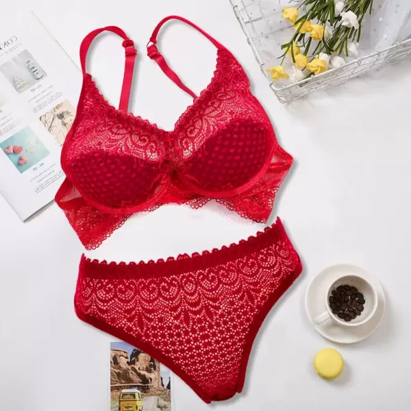 Red_Solid_Regular_Self_Design_Lingerie_Set_|_For_Women
