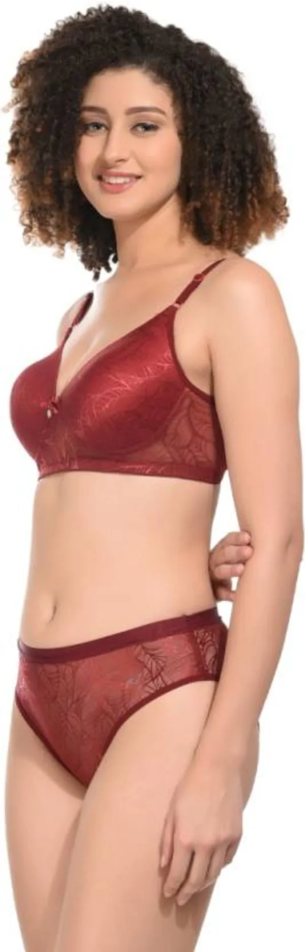 Red_Solid_Regular_Self_Design_Lingerie_Set_|_For_Women