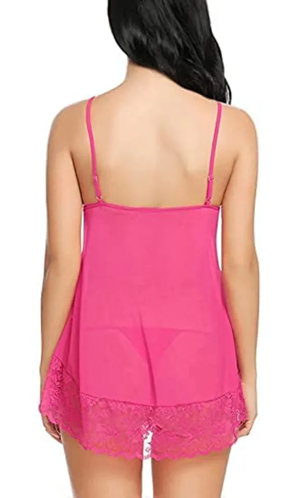 Pink_Regular_Solid_Baby_Doll_Lingerie_Set_|_For_Women
