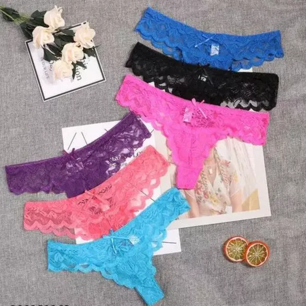 Pack_of_6_Multicolor_Self_Design_Bikini_Panty_|_For_Women