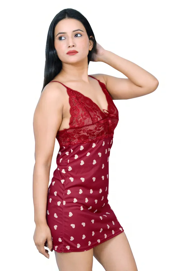 Red_Regular_Solid_Baby_Doll_Lingerie_Set_|_For_Women