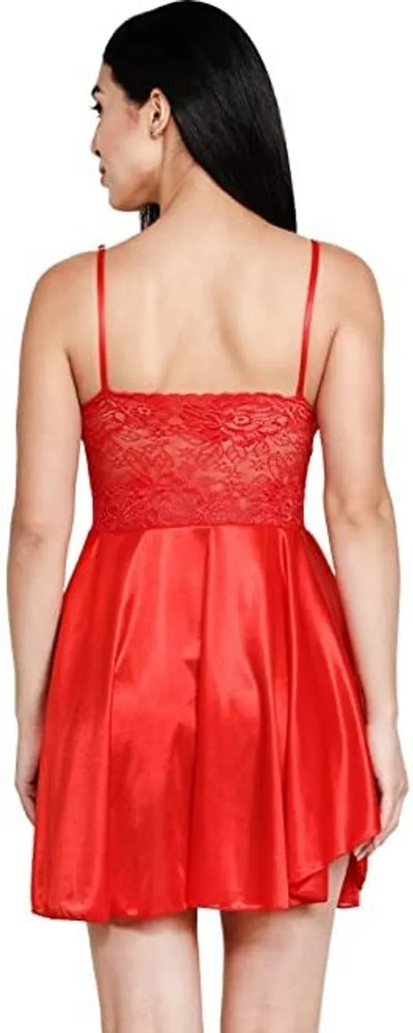 Red__Regular_Solid_Baby_Doll_|_For_Women