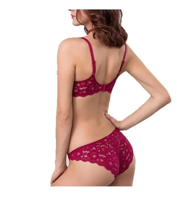 Maroon_Regular_Solid_Self_Design_Lingerie_Set_|_For_Women