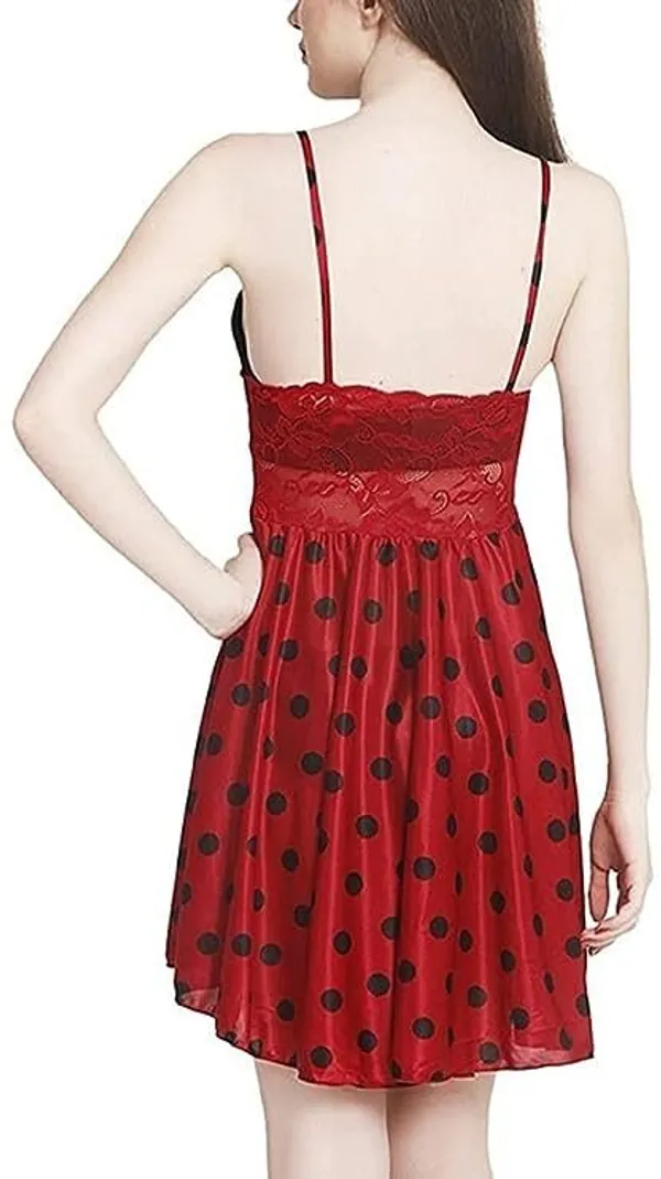red_Regular_Solid_Baby_Doll_|_For_Women