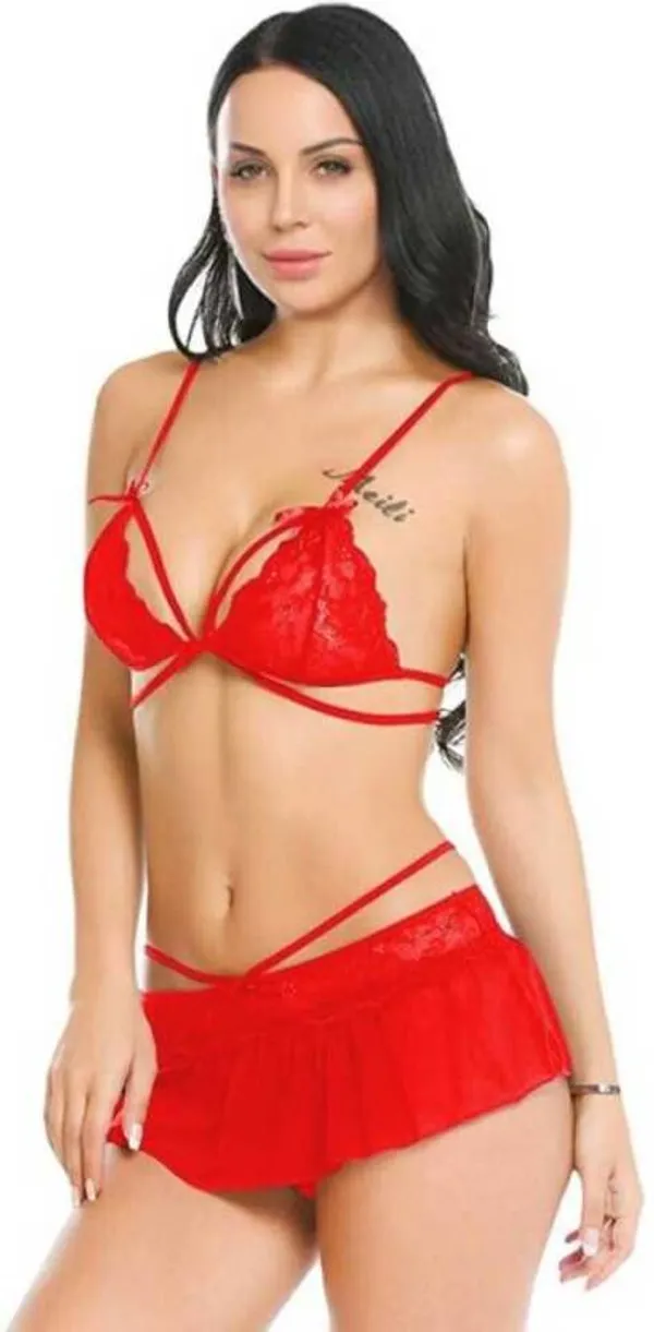 Red_Regular_Solid_Baby_Doll_Lingerie_Set_|_For_Women