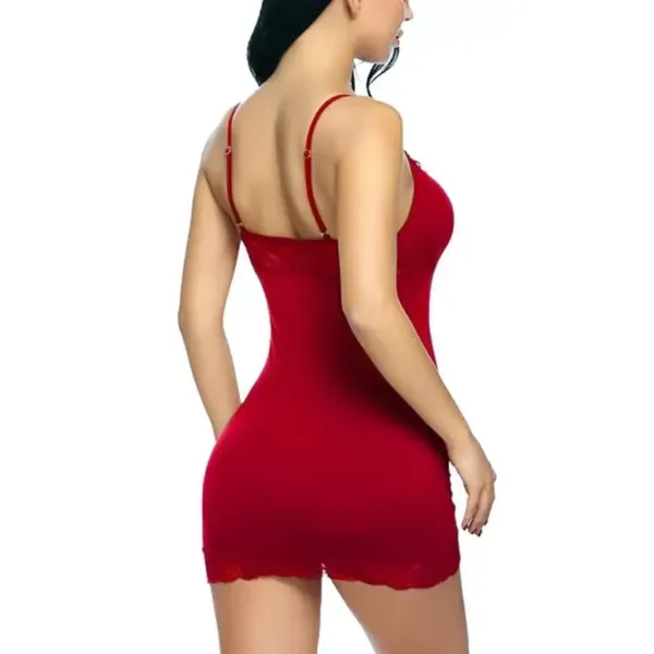 Red_Self_Design_Regular_Solid_Baby_Doll_|_For_Women