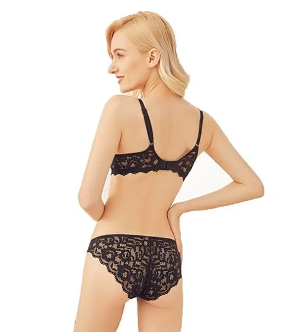 Black_Solid_Regular_Self_Design_Lingerie_Set_|_For_Women