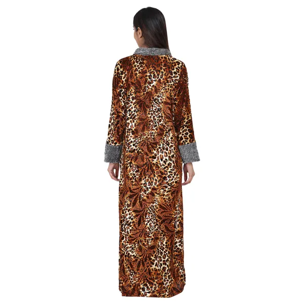 Pack_of_2_Woolen_Nighty_|_Orange_/_Wine_Velvet_Printed_Maxi_For_Women