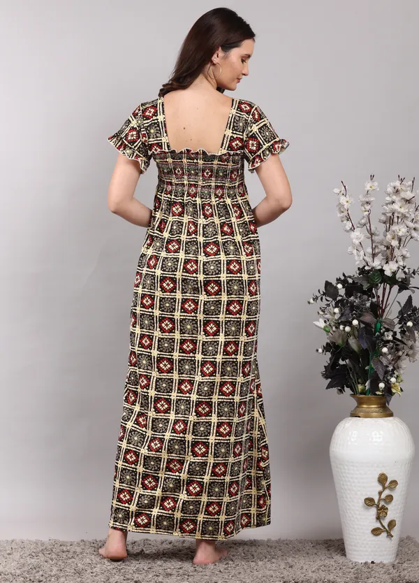 Black_Rangoli__Sarina_Smoky_Print_Nighty_For_Women