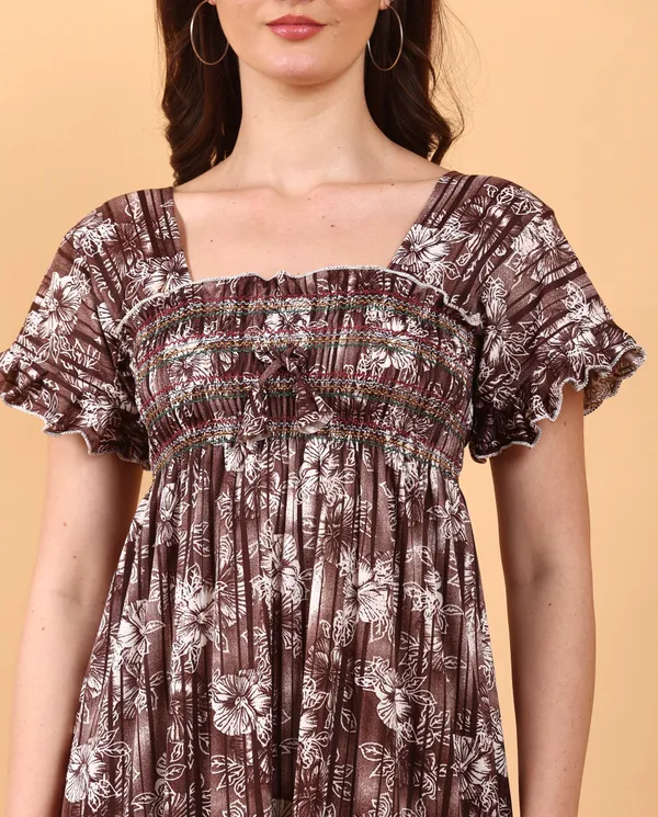 Brown_Sarina_Smoky_Design_Nighty_For_Women_Best_For_Summer