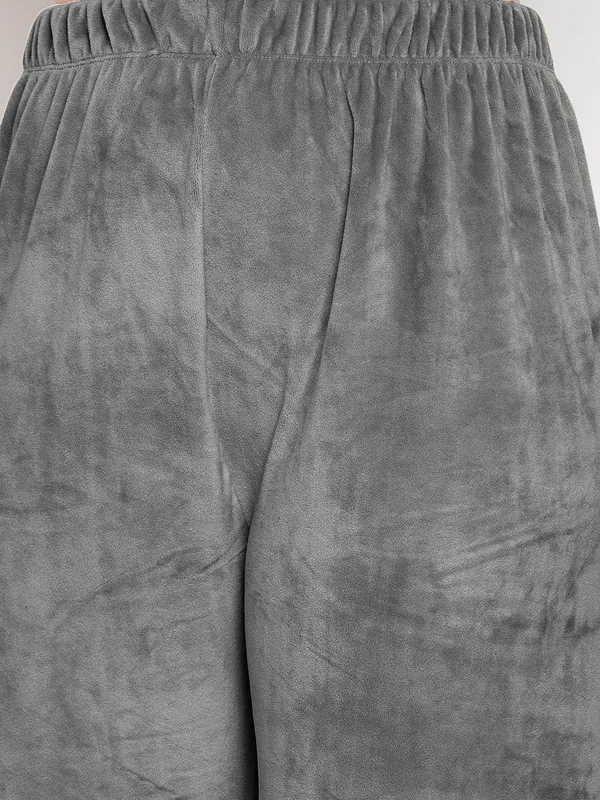 Grey_Women’s_Velvet_Winter_Pajama_|_Soft_&_Warm_Solid_Track_Pants_|_Elastic_Waist_Casual_Lounge_Wear