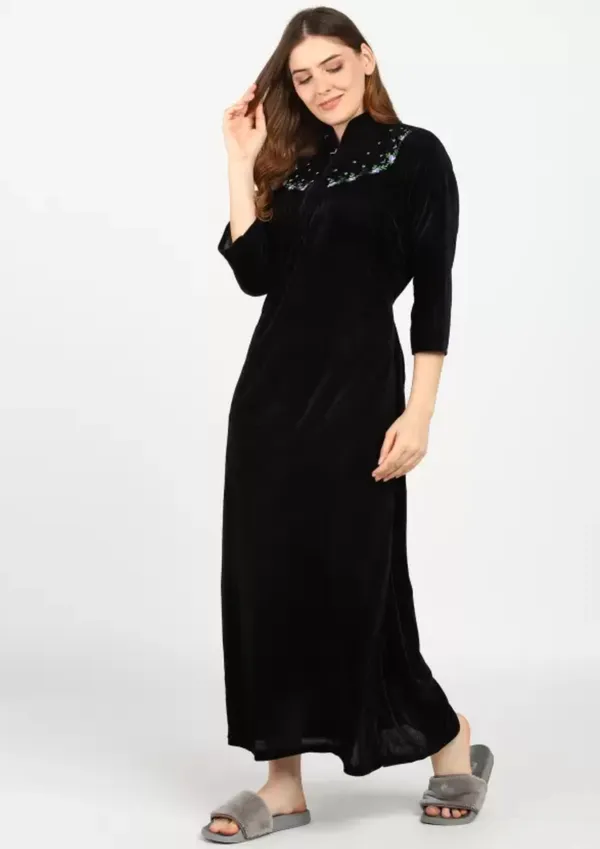 Black_Velvet_Solid_Nighty_For_Women