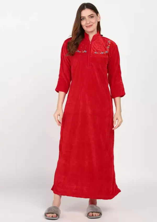 Red_Velvet_Solid_Nighty_For_Women