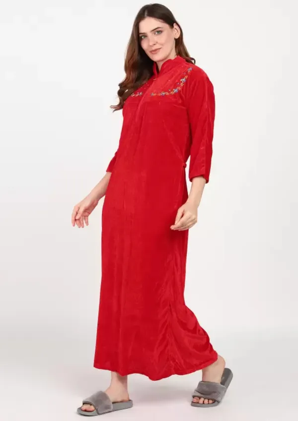 Red_Velvet_Solid_Nighty_For_Women