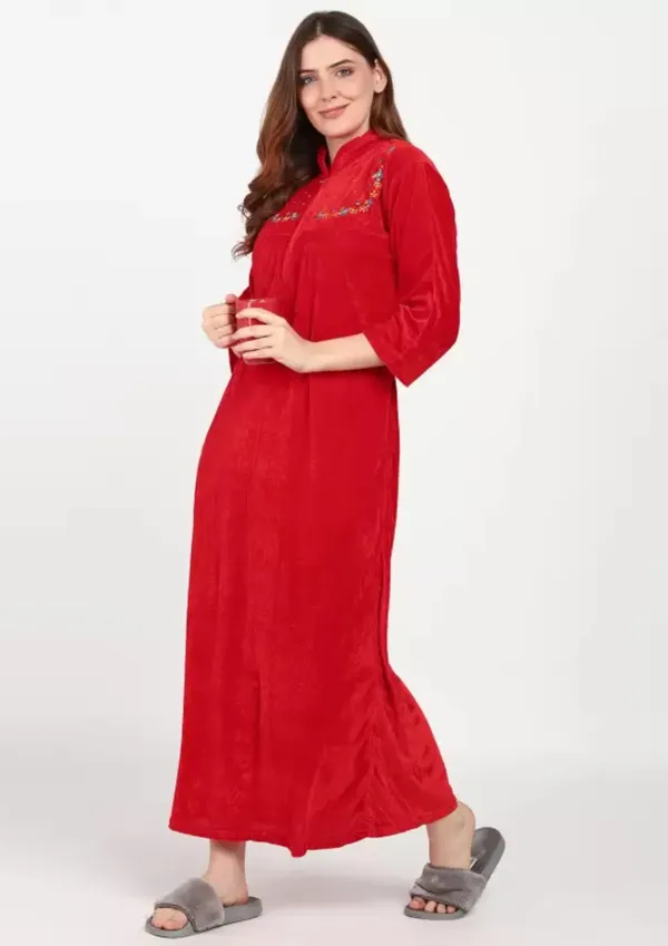 Red_Velvet_Solid_Nighty_For_Women