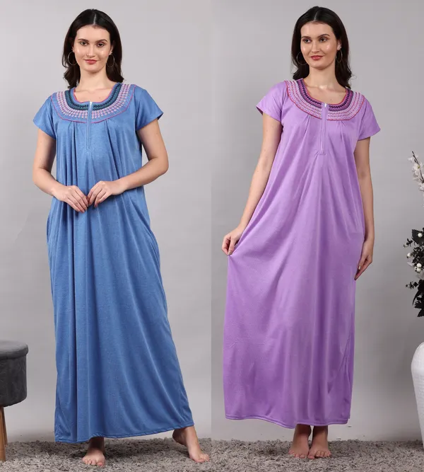 Pack_of_2_Blue_and_Purple_Hosiery_Nighty_For_Women_Best_For_Summer