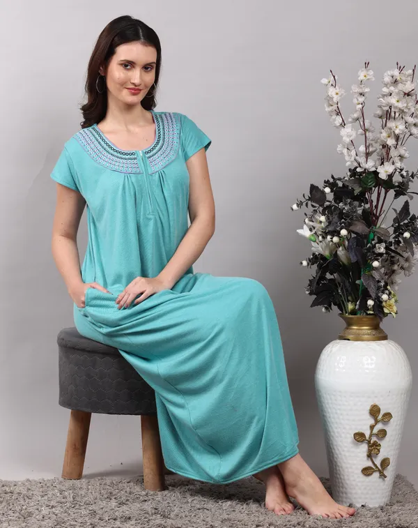 Pack_of_2_Green_and_Purple_Hosiery_Nighty_for_Women