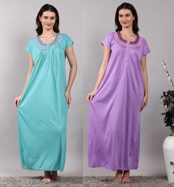 Pack_of_2_Green_and_Purple_Hosiery_Nighty_for_Women