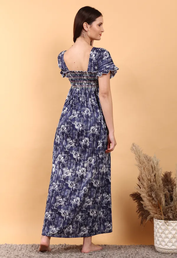 Pack_of_2_Navy_and_Peach_Sarina_Smoky_Print_Nighty_For_Women