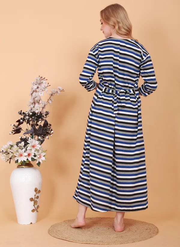 Pack_of_2_Woolen_Nighty_|_Multicolor_Fleece_/_Cotswool_Embroidery_With_Stripe_Design_Maxi_For_Women