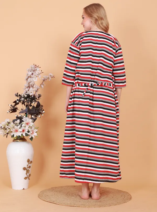 Pack_of_2_Woolen_Nighty_|_Multicolor_Fleece_/_Cotswool_Embroidery_With_Stripe_Design_Maxi_For_Women