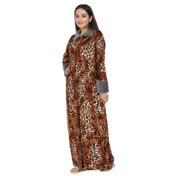 Pack_of_2_Woolen_Nighty_|_Brown_/_Orange_Velvet_Printed_Maxi_For_Women