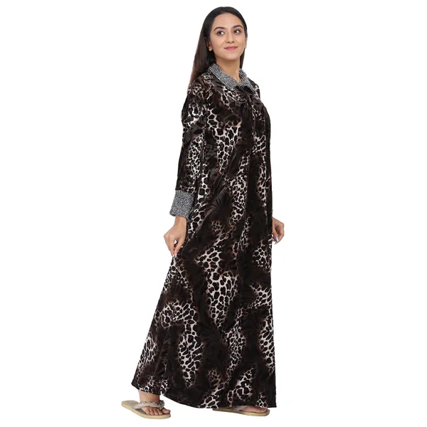 Pack_of_2_Woolen_Nighty_|_Brown_/_Orange_Velvet_Printed_Maxi_For_Women