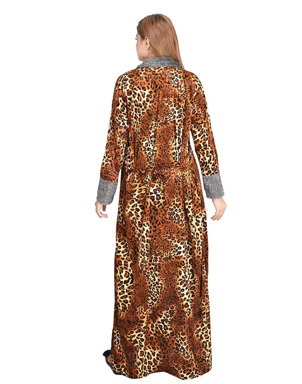 Orange_Velvet_Printed_Nighty_For_Women