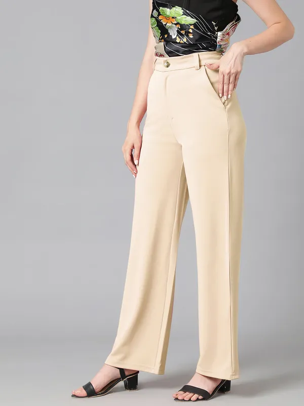 Women_Beige_High_Waist_Trouser_|_Office_Wear_Formal_Pant_for_Women_|_Casual_College_Pants