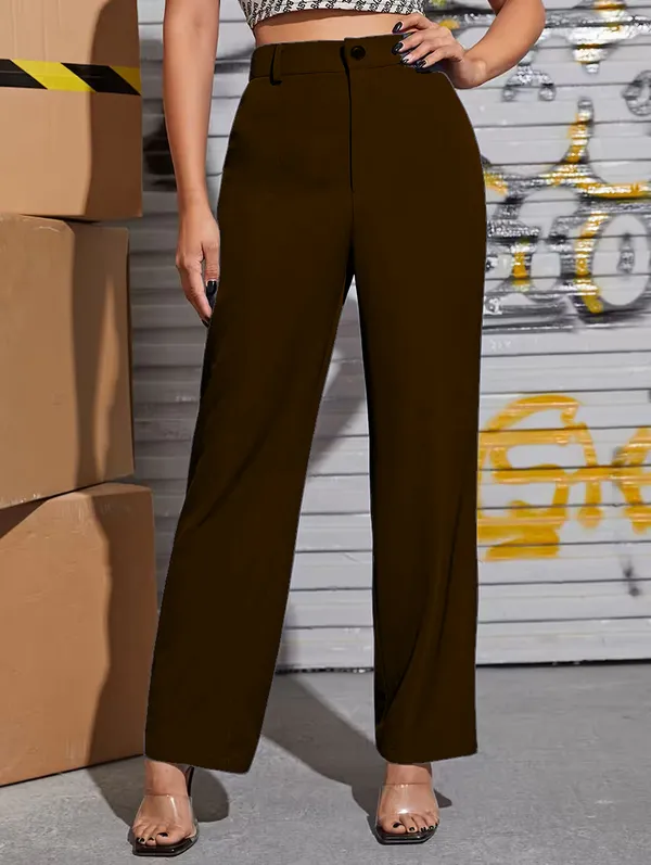 Women_Brown_High_Waist_Trouser_|_Formal_Office_Wear_Pant_for_Women_|_College_Wear
