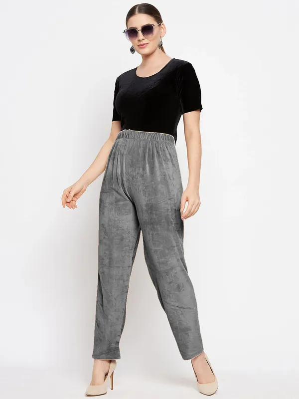 Women’s_Velvet_Winter_Lower_Pajama_Pack_of_2_|_Grey_&_Black_|_Soft_Warm_Fabric_|_Elastic_Waist_Casual_Track_Pants