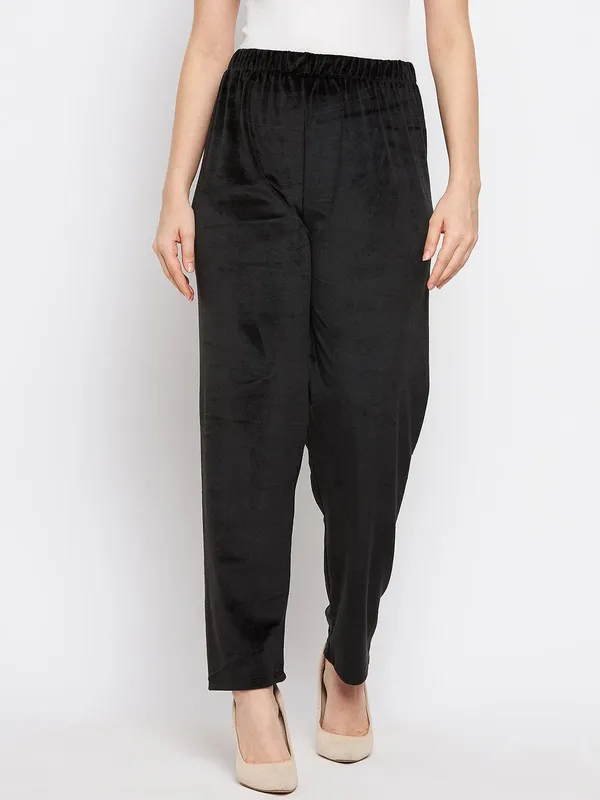 Women’s_Velvet_Winter_Lower_Pajama_Pack_of_2_|_Navy_&_Black_|_Soft_Warm_Fabric_|_Elastic_Waist_Casual_Track_Pants