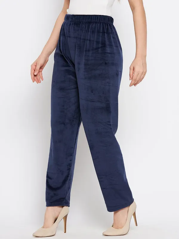 Women’s_Velvet_Winter_Lower_Pajama_Pack_of_2_|_Navy_&_Black_|_Soft_Warm_Fabric_|_Elastic_Waist_Casual_Track_Pants