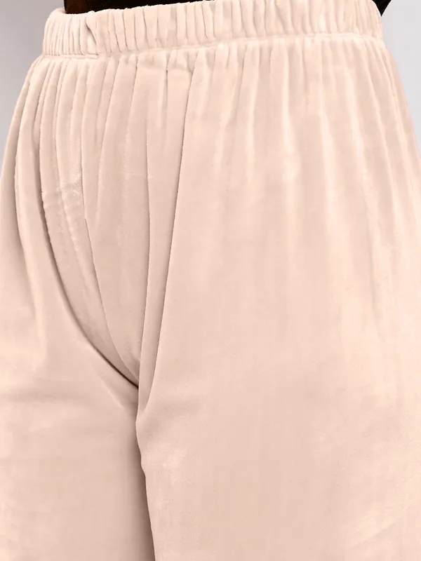 Women’s_Velvet_Winter_Lower_Pajama_Pack_of_2_|_dusty_pink__&_beige_|_Soft_Warm_Fabric_|_Elastic_Waist_Casual_Track_Pants