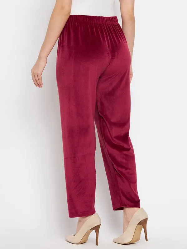 Women’s_Velvet_Winter_Lower_Pajama_Pack_of_3_|_Soft_&_Warm_Elastic_Waist_Lounge_Pants_|_Beige,_Black_&_Maroon