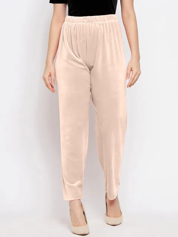 Women’s_Velvet_Winter_Pajama_|_Soft_&_Warm_Solid_Track_Pants_|_Elastic_Waist_Casual_Lounge_Wear