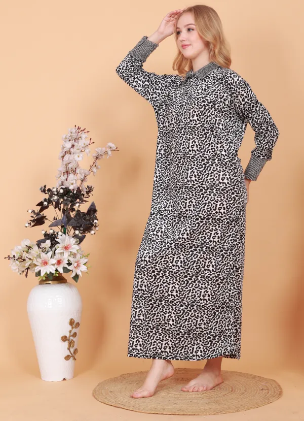 Pack_of_2_Woolen_Nighty_|_White_and_Wine_Velvet_Maxi_For_Women