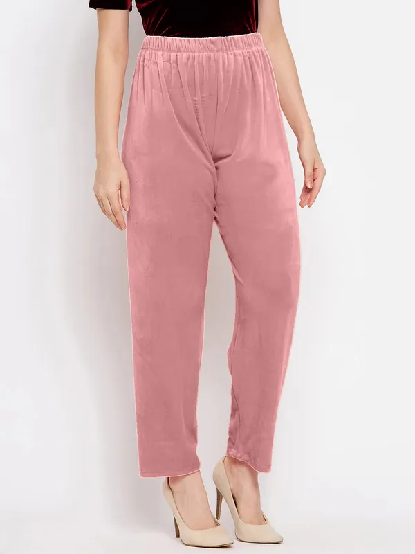 pack_of_3_Women_velvet_winter__pajama_|_Soft_&_Warm_Elastic_Waist_Lounge_Pants_