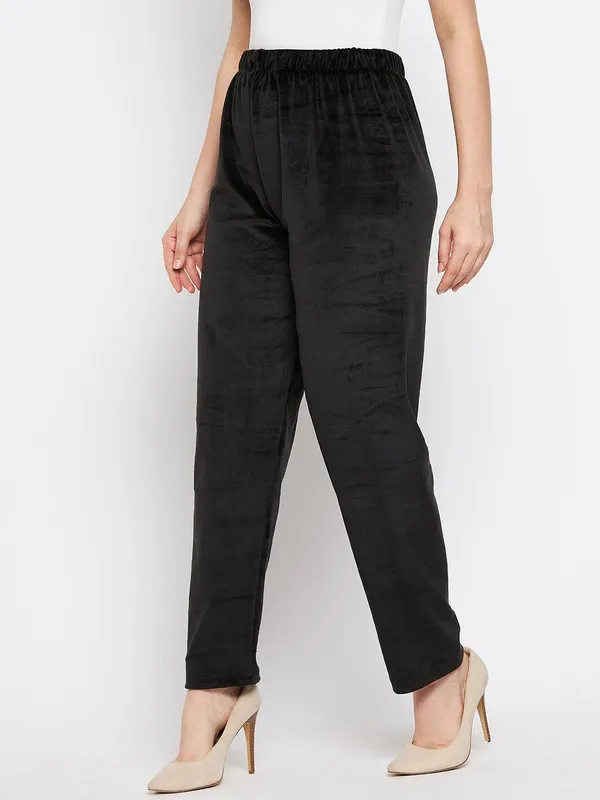 pack_of_3_Women_velvet_winter__pajama_|_Soft_&_Warm_Elastic_Waist_Lounge_Pants_
