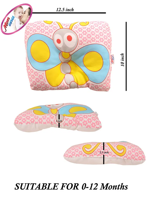 Pink_Foam_Pillow_For_Baby_Head_Shape_&_Neck_Support_Ideal_For_0-12_Months