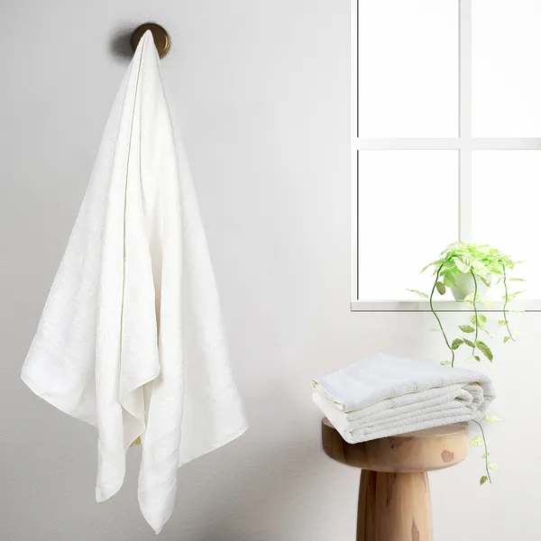 Pure_White_Bamboo_Bath_Towels_For_Men/Women_Ultra_Soft_Super_Absorbent_Bathing_Towels_Plush_650_Gsm_Pack_Of_1_For_Man/Woman_75_Cm_X_150_Cm