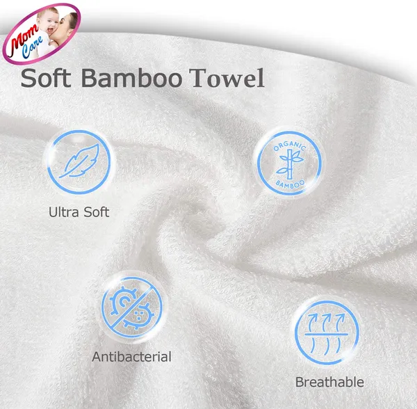Pure_White_Bamboo_Bath_Towels_For_Men/Women_Ultra_Soft_Super_Absorbent_Bathing_Towels_Plush_650_Gsm_Pack_Of_1_For_Man/Woman_75_Cm_X_150_Cm