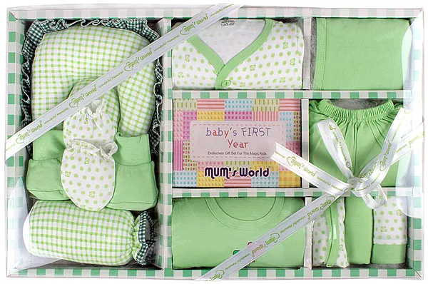 Green_Newborn_Baby_Gift_Set_Has_All_Babies_Essential_Clothes_Born_Baby_Items_For_Newly_Born_Baby_Boy/Girl_11_Pcs_Set