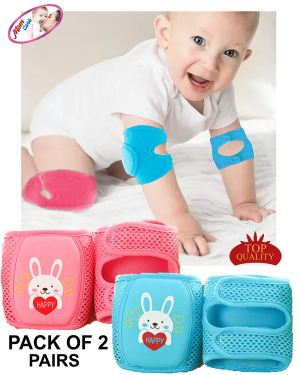 Blue_&_Pink_Baby_Knee_&_Elbow_Pad_For_Crawling_Toddlers,_Infant,_Girl,_Boys,_Safety_Protector_Comfortable_Cap_For_Leg_And_Hand_Ideal_For_12-24_Months_Babies.(Set_Of_2_Pair)_And