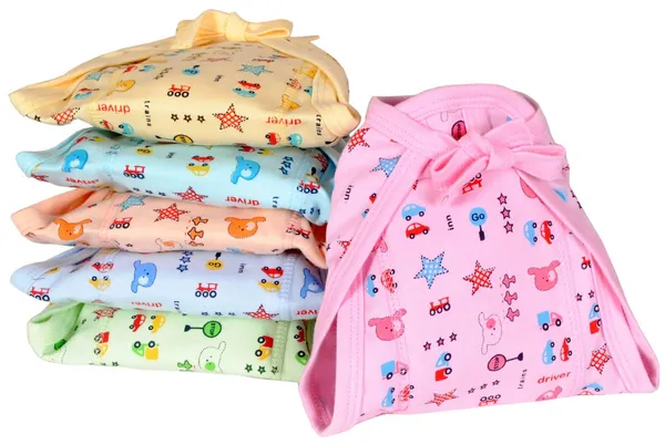 Multicolor_Cotton_Cloth_Nappies_For_Newborn,Reusable_Diapers,Langots,U_Shap_Double_Layer_Padd_Extra_Soft_Nappy_For_Boy,_Girl_Unisex_Babies(Pack_Of_6)