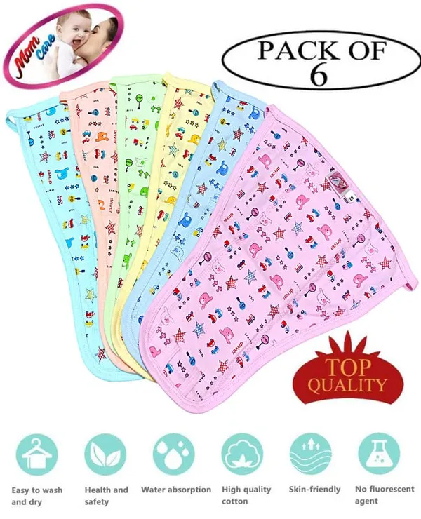 Multicolor_Cotton_Cloth_Nappies_For_Newborn,Reusable_Diapers,Langots,U_Shap_Double_Layer_Padd_Extra_Soft_Nappy_For_Boy,_Girl_Unisex_Babies(Pack_Of_6)