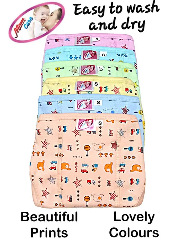 Multicolor_Cotton_Cloth_Nappies_For_Newborn,Reusable_Diapers,Langots,U_Shap_Double_Layer_Padd_Extra_Soft_Nappy_For_Boy,_Girl_Unisex_Babies(Pack_Of_6)
