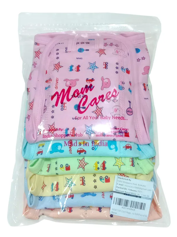 Multicolor_Cotton_Cloth_Nappies_For_Newborn,Reusable_Diapers,Langots,U_Shap_Double_Layer_Padd_Extra_Soft_Nappy_For_Boy,_Girl_Unisex_Babies(Pack_Of_6)